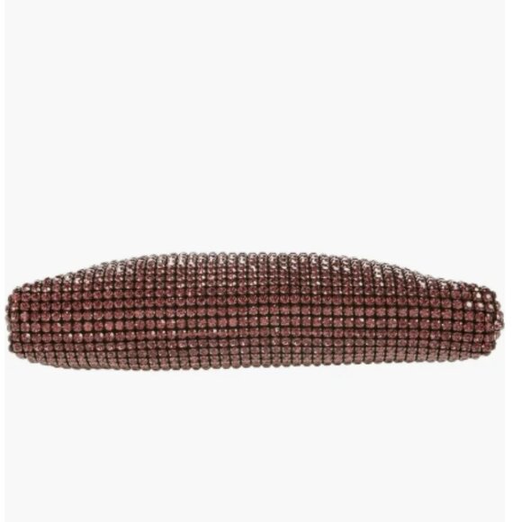 Reiss Adaline Crystal Embellished Clutch in Bronze Orange (NWT) - Picture 8 of 12